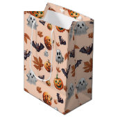 Schattigee Spooky Halloween Herfst Medium Cadeauzakje (Voorkant Gekanteld)