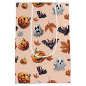 Schattigee Spooky Halloween Herfst Medium Cadeauzakje (Achterkant)
