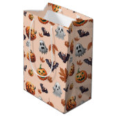 Schattigee Spooky Halloween Herfst Medium Cadeauzakje (Achterkant Gekanteld)