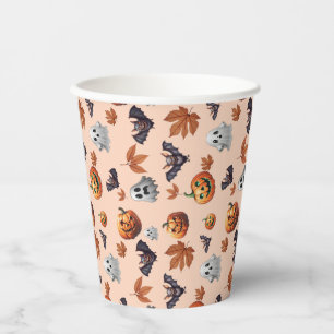 Schattigee Spooky Halloween Herfst Papieren Bekers