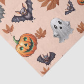 Schattigee Spooky Halloween Herfst Tissuepapier (Detail)