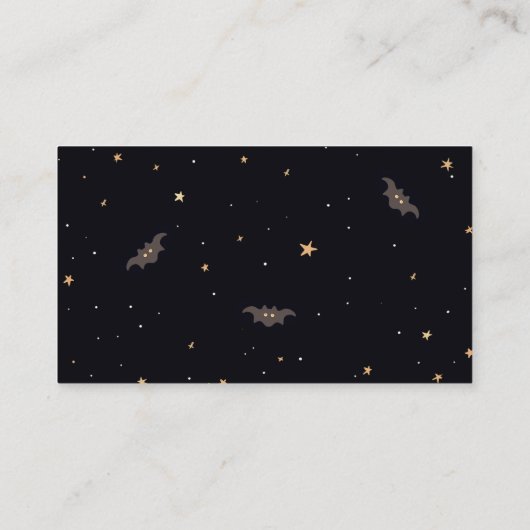 Schattigee Spooky Halloween Luier Raffle Informatiekaartje (Achterkant)