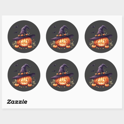 Schattigee Spooky Halloween Sticker – Pompoen (Vel)