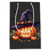 Schattigee Spooky Halloween Sticker – Pompoen Medium Cadeauzakje (Voorkant)
