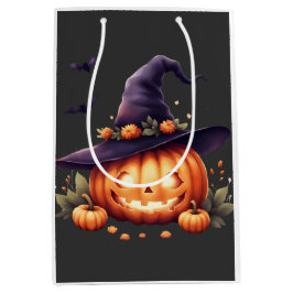 Schattigee Spooky Halloween Sticker – Pompoen Medium Cadeauzakje