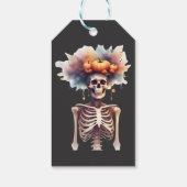 Schattigee Spooky Halloween Sticker - Skeleton Cadeaulabel (Achterkant)