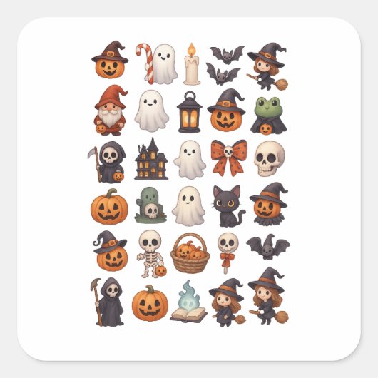 Schattigee & Spooky Halloween Stickers (Voorkant)
