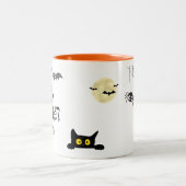 Schattigee & Spooky Halloween Two-Tone Coffee Mok (Center)