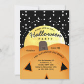 Schattigee Spooky Jack O Lantern Halloween Party Kaart (Voorkant)