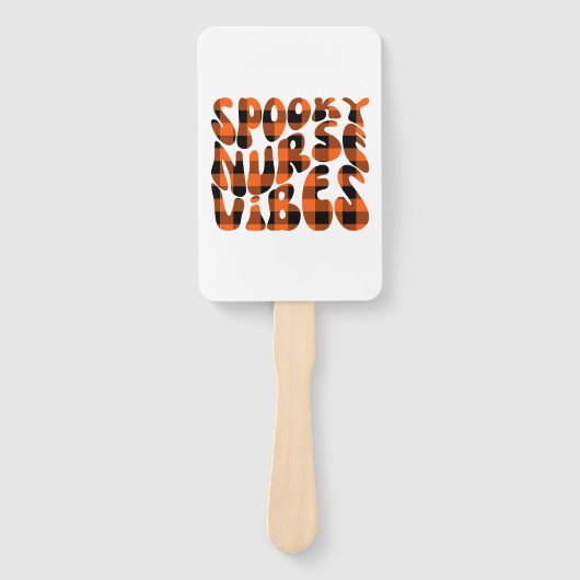 Schattigee Spooky Nurse Halloween Handwaaier (Voorkant)