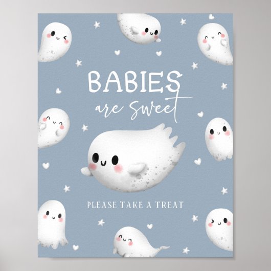 Schattigee Spooky One Halloween-baby's zijn zoet Poster (Voorkant)