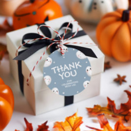 Schattigee Spooky One Halloween Boy 1e Verjaardag Bedankjes Labels