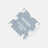 Schattigee Spooky One Halloween Boy 1st Birthday Servet (Hoek)