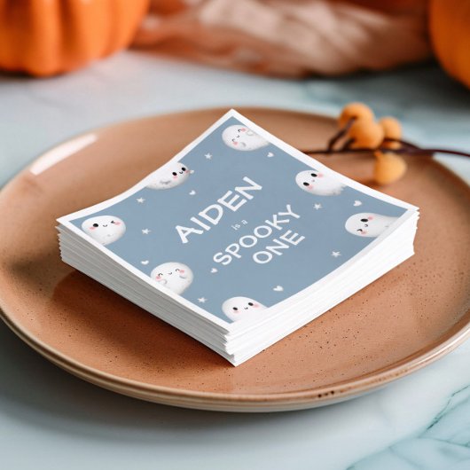 Schattigee Spooky One Halloween Boy 1st Birthday Servet