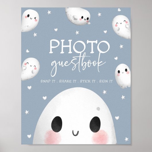 Schattigee Spooky One Halloween Guestbook Poster (Voorkant)