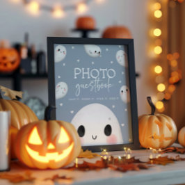 Schattigee Spooky One Halloween Guestbook Poster