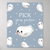 Schattigee Spooky One Halloween Kies uw vergif Poster (Voorkant)