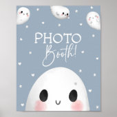 Schattigee Spooky One Halloween Photo Booth Sign Poster (Voorkant)