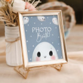 Schattigee Spooky One Halloween Photo Booth Sign Poster