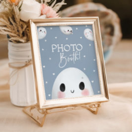 Schattigee Spooky One Halloween Photo Booth Sign Poster