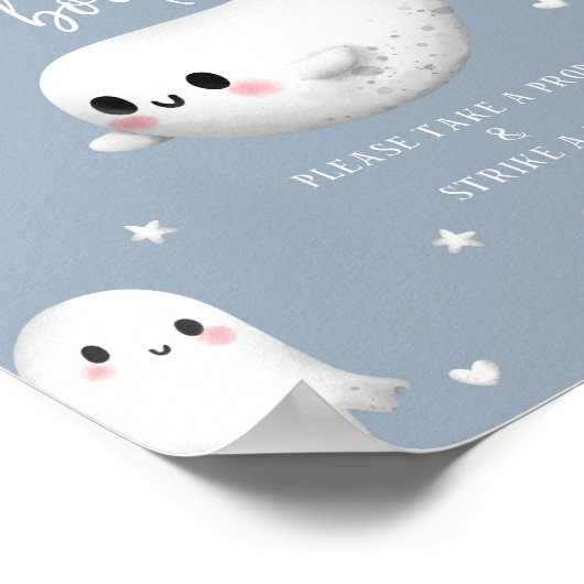 Schattigee Spooky One Halloween Photo Booth Sign Poster (Hoek)