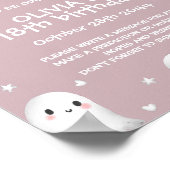 Schattigee Spooky One Halloween Time Capsule Sign Poster (Hoek)