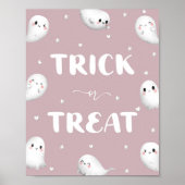 Schattigee Spooky One Halloween Trick or treat Poster (Voorkant)