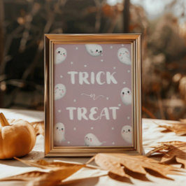 Schattigee Spooky One Halloween Trick or treat Poster