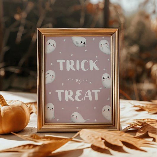Schattigee Spooky One Halloween Trick or treat Poster