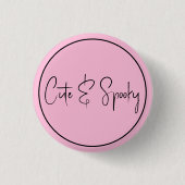 Schattigee & Spooky Pastel Gothic Ronde Button 3,2 Cm (Voorkant)