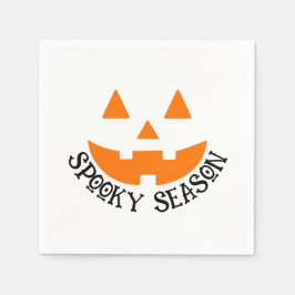 Schattigee Spooky Season Pumpkin Face Halloween Servet
