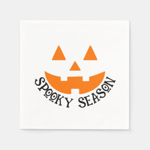 Schattigee Spooky Season Pumpkin Face Halloween Servet
