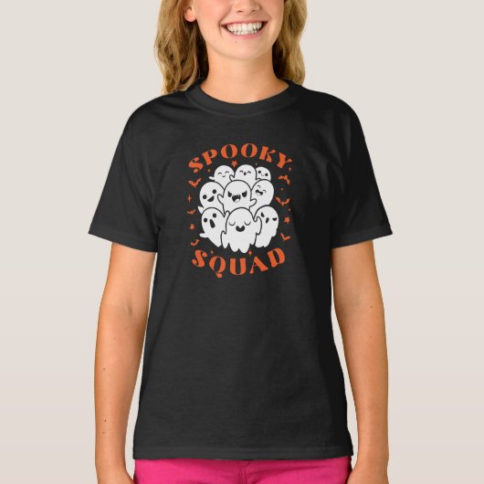 Schattigee Spooky Squad Halloween T-shirt (Voorkant)