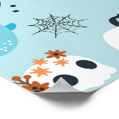 Schattigee Spooky Treats Party Sign Poster (Hoek)