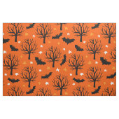 Schattigee Spooky Trees en Bat Halloween Pattern Stof (Yard (91,4 cm))