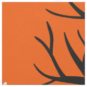 Schattigee Spooky Trees en Bat Halloween Pattern Stof (Close Up)