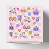 Schattigee Spooky Vibes Groovy Ghost Halloween Bedankdoosjes (Bovenkant)