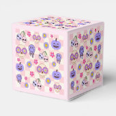 Schattigee Spooky Vibes Groovy Ghost Halloween Bedankdoosjes (Achterkant)