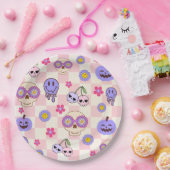 Schattigee Spooky Vibes Groovy Ghost Halloween Papieren Bordje (Feest)