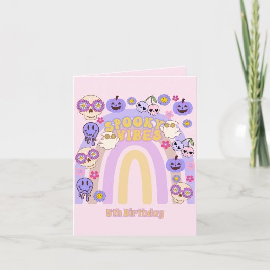 Schattigee Spooky Vibes Groovy Ghost Halloween Ver (Voorkant)