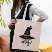 Schattigee Spooky Witch Pet Halloween gepersonalis Tote Bag