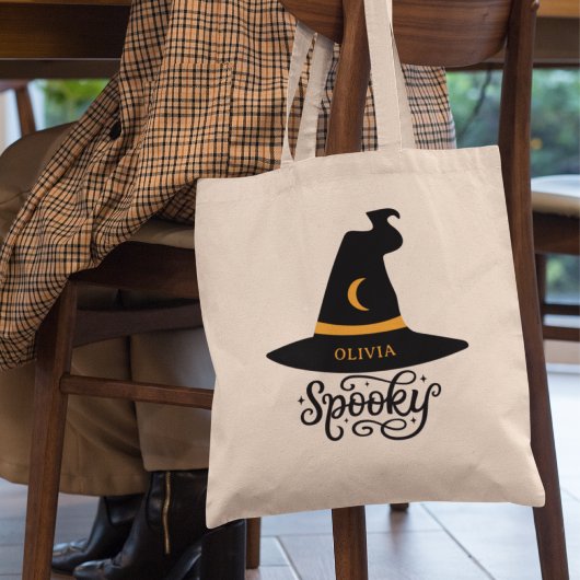 Schattigee Spooky Witch Pet Halloween gepersonalis Tote Bag
