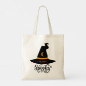 Schattigee Spooky Witch Pet Halloween gepersonalis Tote Bag (Achterkant)