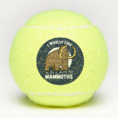Schattigee Sport Wolly Mammoth Prehistorische Dier Tennisballen (Voorkant)