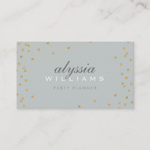 SCHATTIGEE SPOT confetti goud sparkly glitter grij Visitekaartje