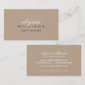 SCHATTIGEE SPOT confetti gouden sprankelende glitt Visitekaartje (Voorkant / Achterkant)