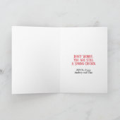 Schattigee Spring Chicken Birthday Kaart (Binnen)