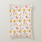 Schattigee Spring Chicks en Bloemenpatroon Accent Kussen (Voorkant(Verticaal))