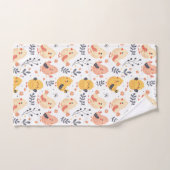 Schattigee Spring Chicks en Bloemenpatroon Bad Handdoek (Handdoek)