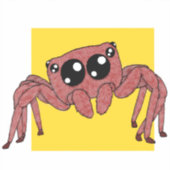 Schattigee springende spin Sticker (Voorkant)